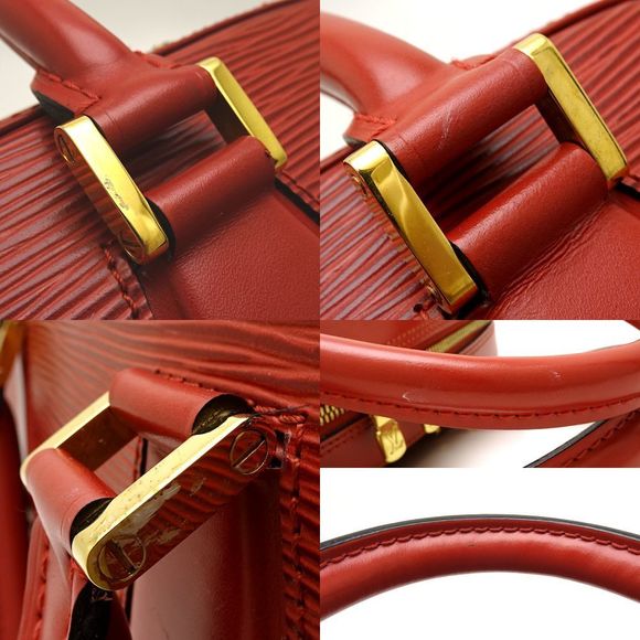 Louis Vuitton Epi Sablon Castilian Red Handbag - Picture 7 of 8